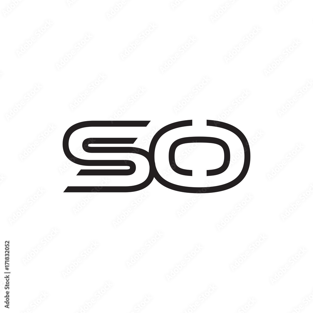 initial letter logo line unique modern SA to SZ initial letter logo line unique modern SA to SZ