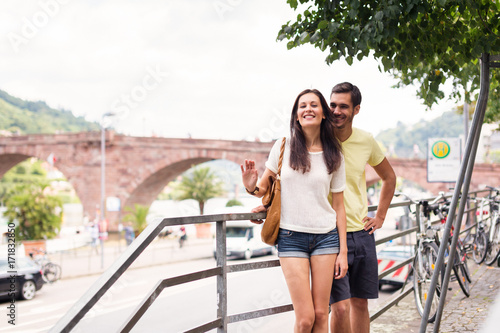 Young People Having A Good Day Out In The City photo