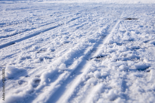 snow road in winter © Nicole Lienemann