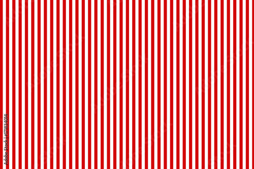 Abstract seamless geometric striped pattern with red and white stripes.