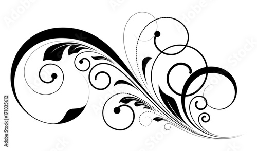Retro Flourish Element Design