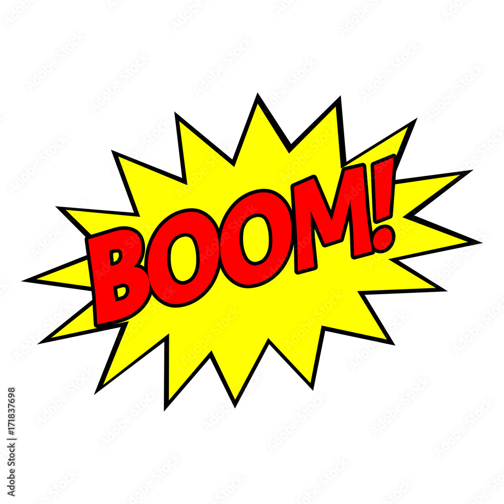 Pop art Boom! Vector illustration. Pop art Boom! Vector illustration.