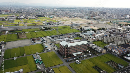 大和川から空撮～松原市を望む～