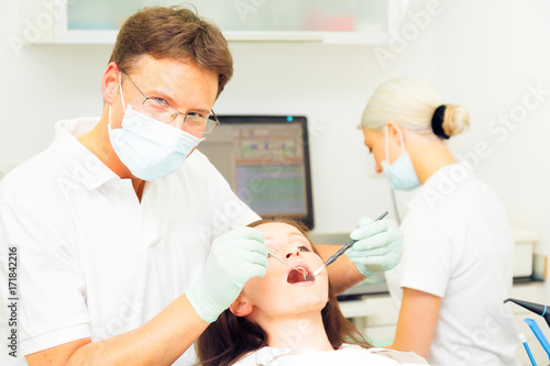 Young Woman Seeing Her Dentist