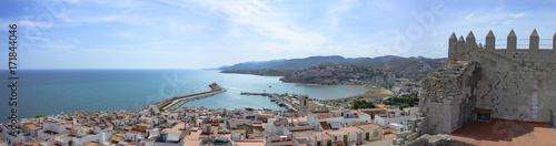 Overview of the town of Peñiscola, from the Papa Luna Castle.