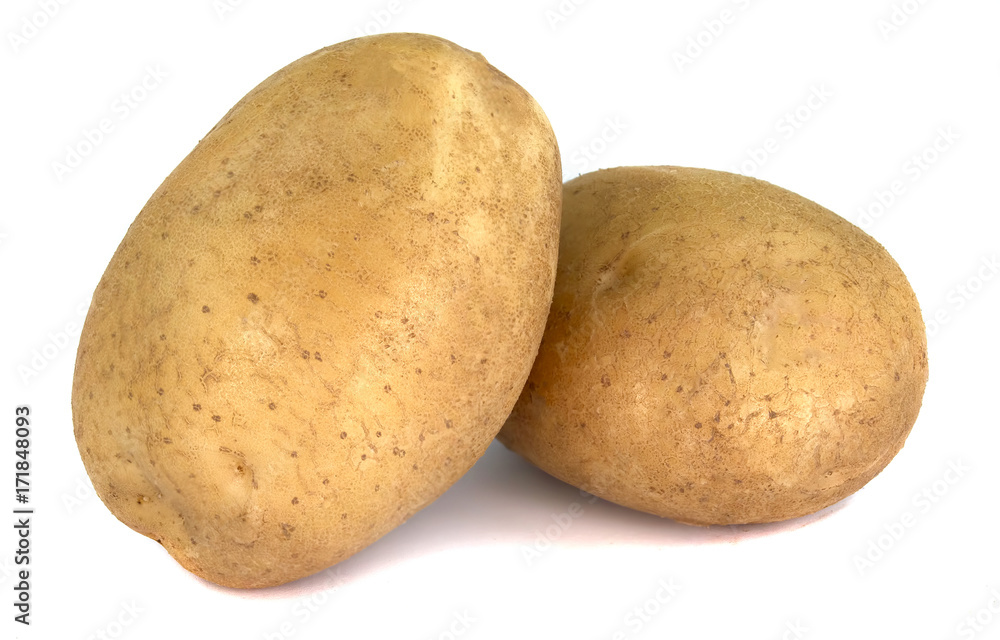 New potato isolated on white background New potato isolated on white background