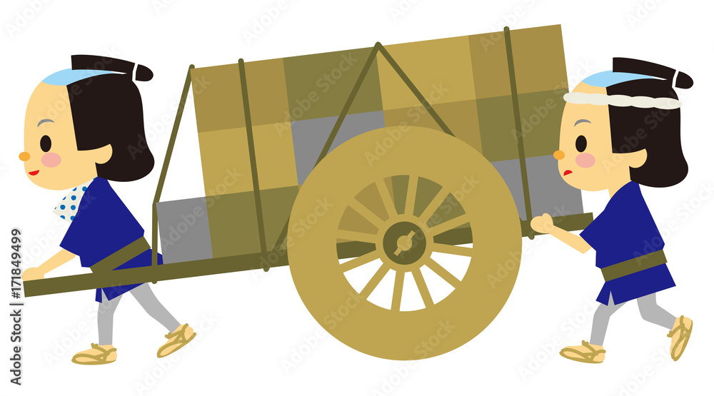 江戸時代 時代劇 大八車 Stock イラスト Adobe Stock 江戸時代 時代劇 大八車 Stock イラスト Adobe Stock