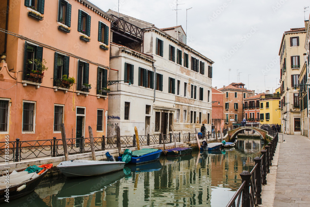 Street and cannal of Venezia