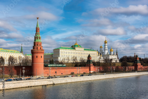 Moscow Kremlin in the autumn at sunny day, Moscow , Russia. © lucky-photo