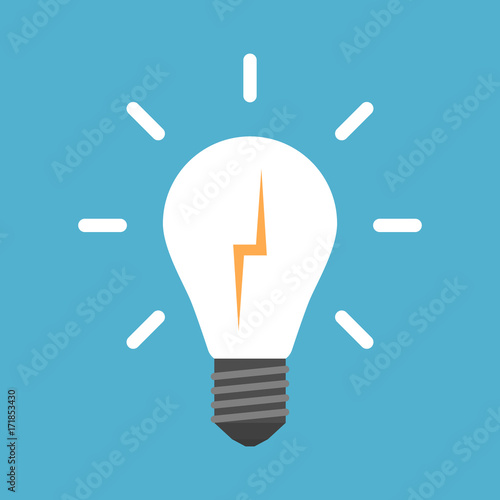 Lightning in light bulb