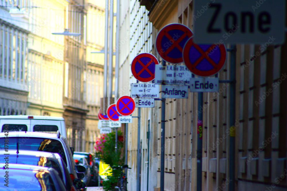 Naklejka premium No parking ever forever