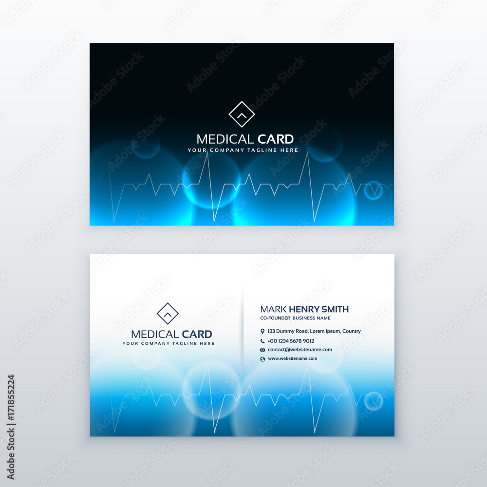 Fototapeta premium heallthcare medical business card vector design