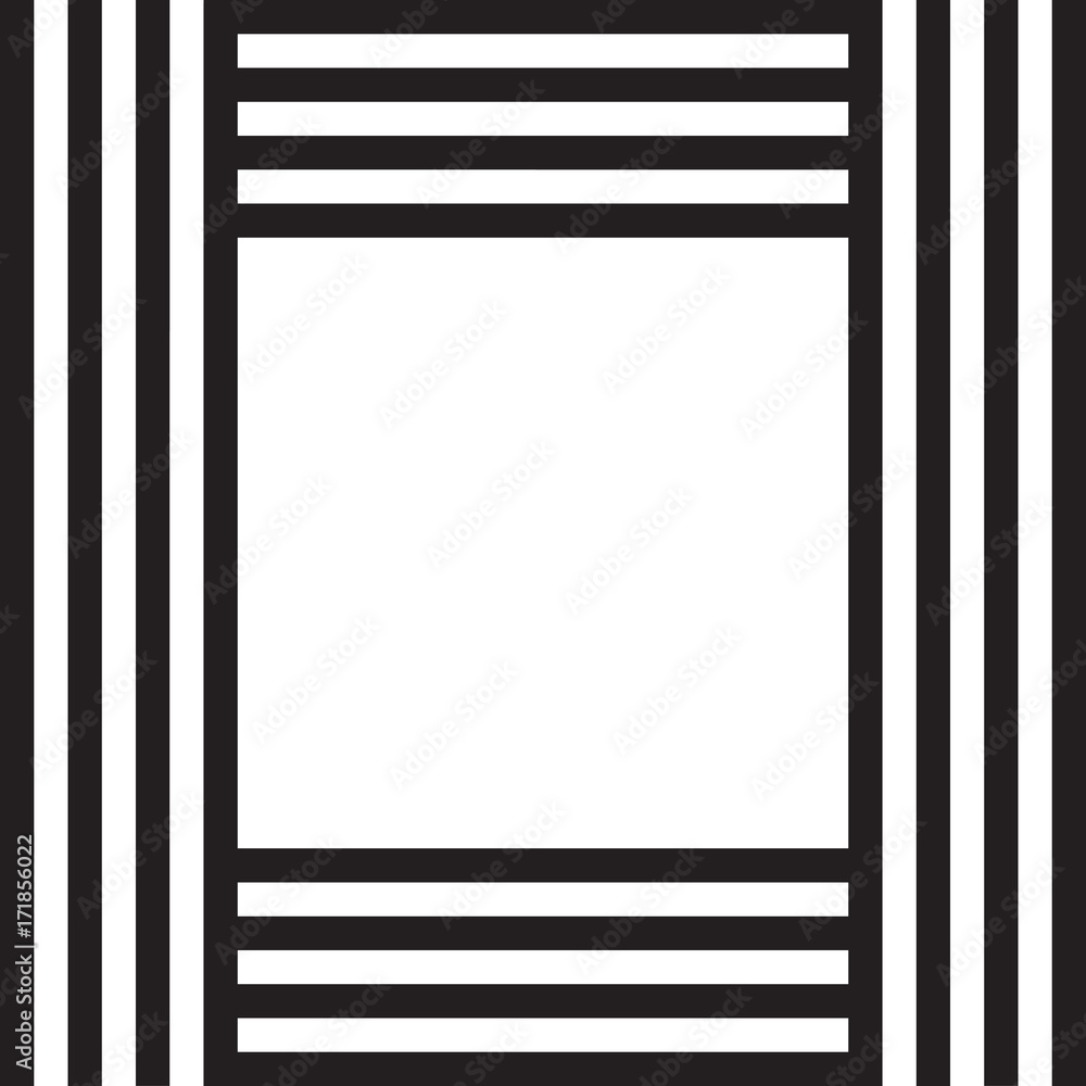 black and white stripes pattern background with text box design