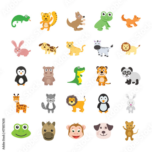 Animals Colored Vector Icons 3