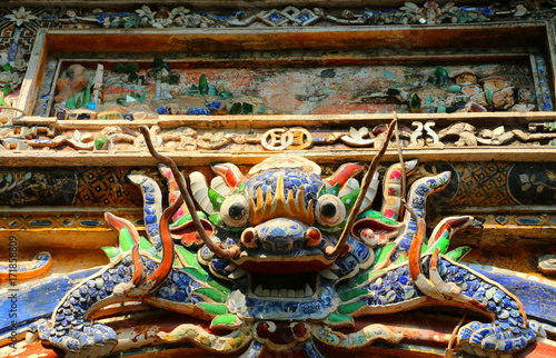 The Dragon East Bastion gate of the Imperial Forbidden city,Hue,Vietnam