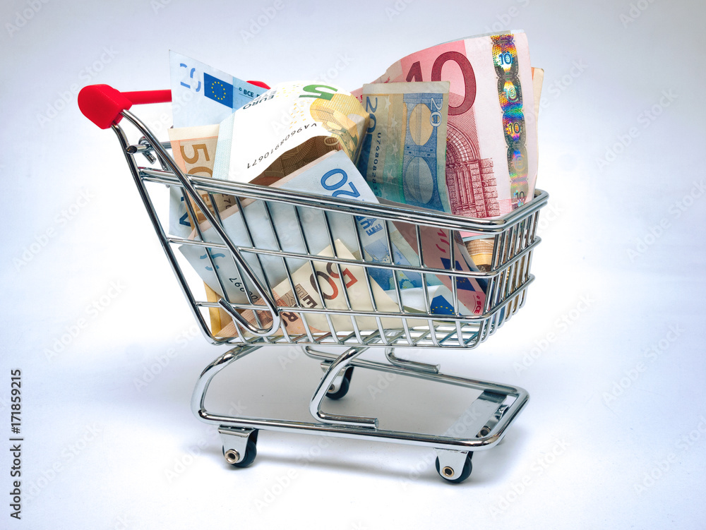 Geld ausgeben StockFoto Adobe Stock