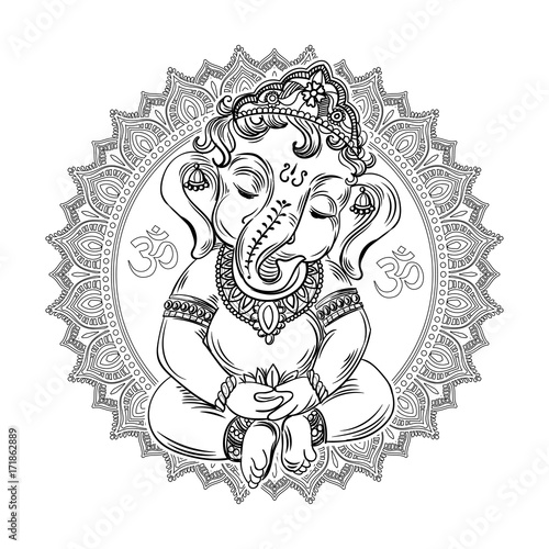 ganesha coloring book for adults