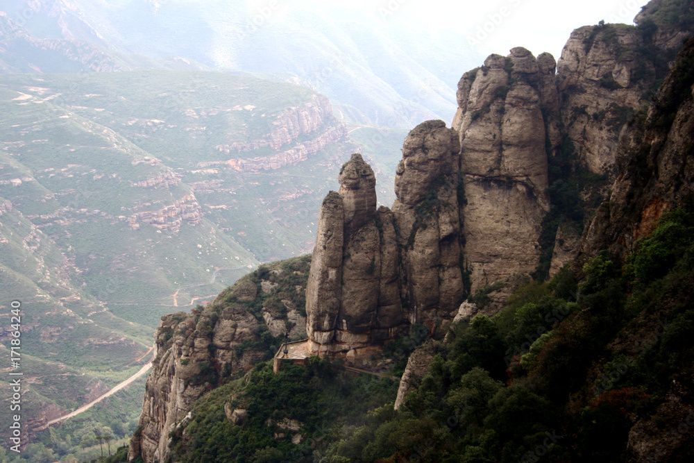 Misty mountains  Montserrat 