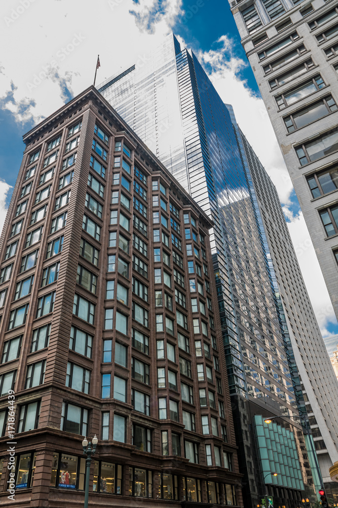 Fototapeta premium Hochhausfassaden, chicago, Illinois
