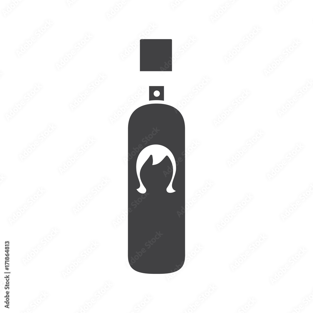 Hair spray glyph icon Hair spray glyph icon