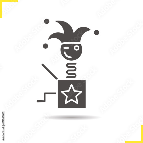 Jack in the box glyph icon