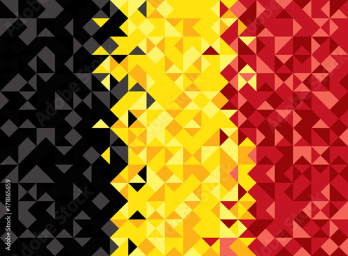 Abstract Belgium Flag, Belgian Colors (Vector Art)