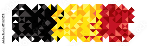 Abstract Belgium Flag, Belgian Colors (Vector Art)