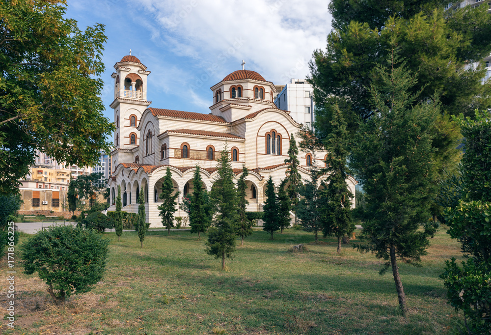 Albania. Ortodox Church of Saint Pavel and Saint Ast Durres. The cathedral is located in the city center near the waterfront.