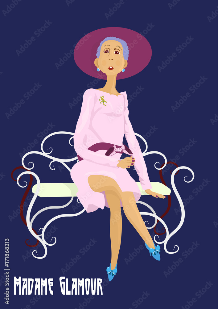 Obraz premium Madame Glamour.
