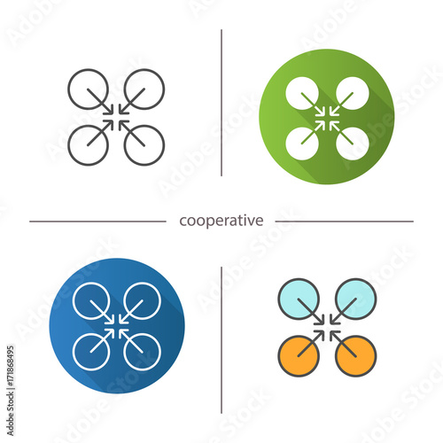 Φωτογραφία Cooperative symbol icon