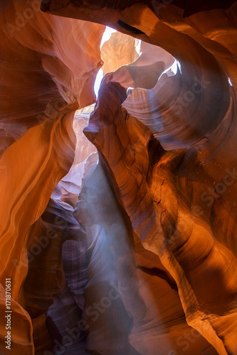 Sun rays in Antelope Canyon