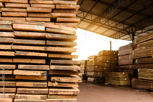 Wood factory stock and lumber board