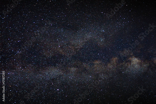 Panorama Milky way galaxy with stars and space dust in the universe © sripfoto