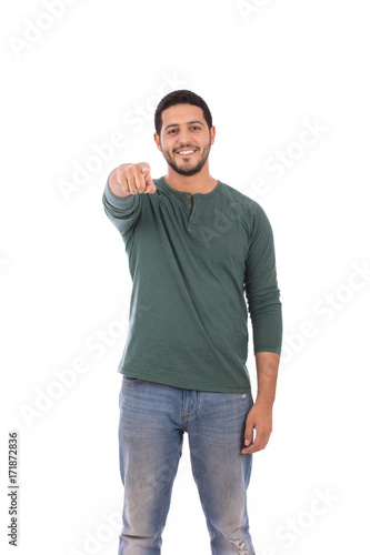 Canvas Print Smiling young man