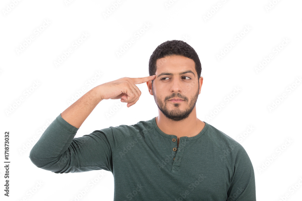 Fototapeta premium young man thinking