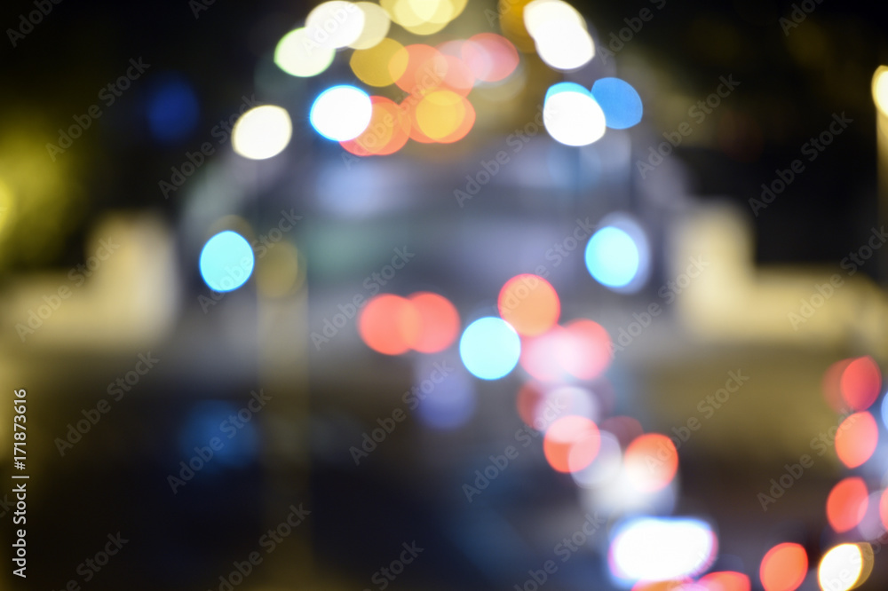 Blurred busy intersection of Rome, Italy Blurred busy intersection of Rome, Italy