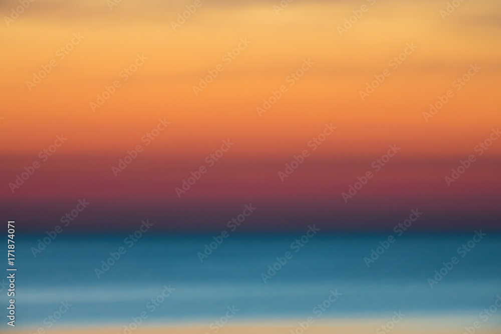 Defocused sunset background