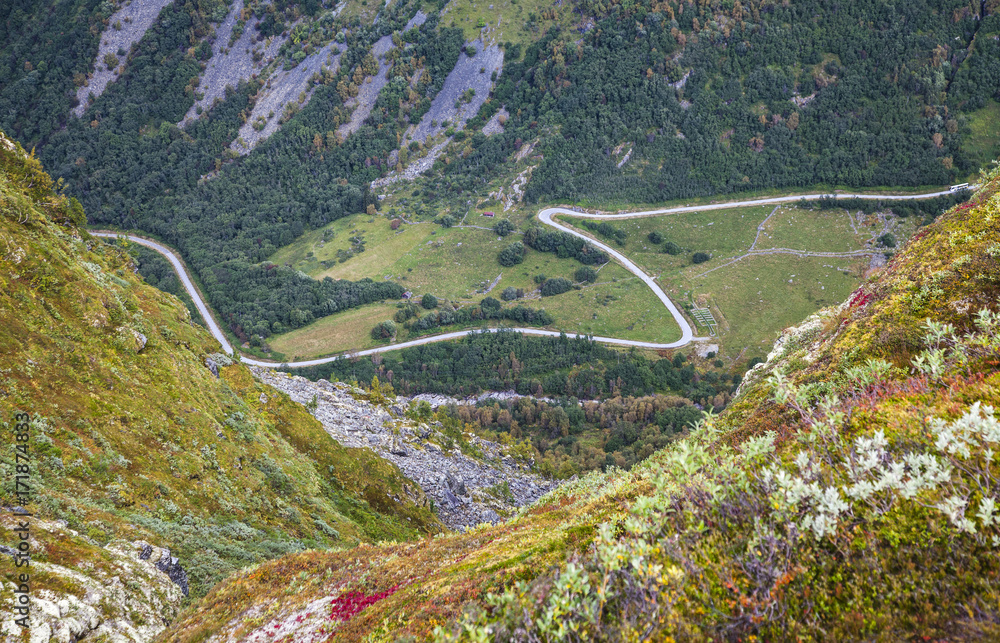 Norwegen, Gebirgspass Norwegen, Gebirgspass