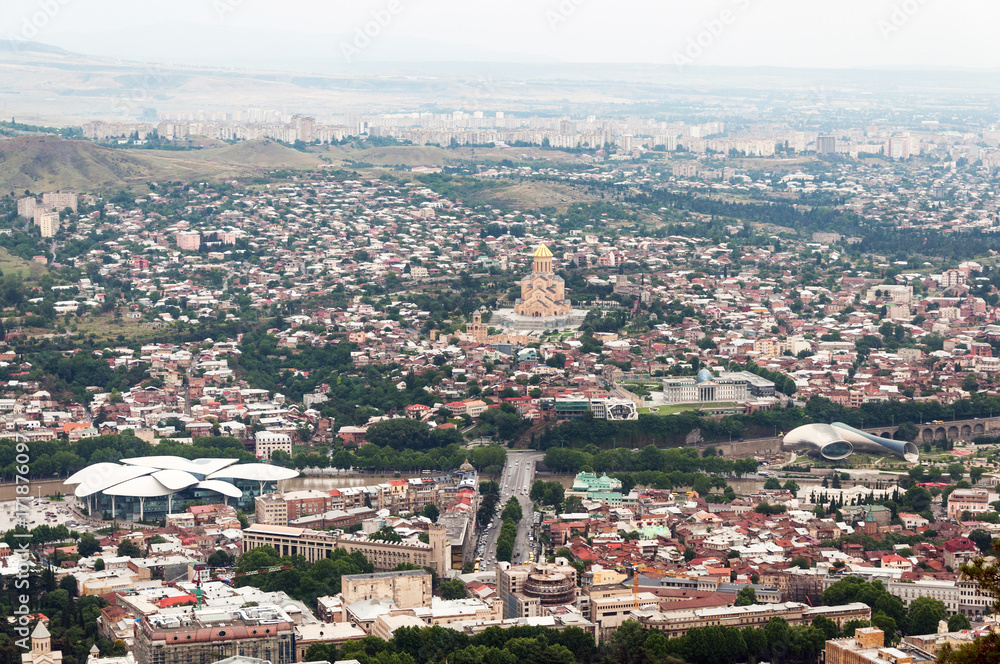 Panoramic view .Tbilisi, Georgia.