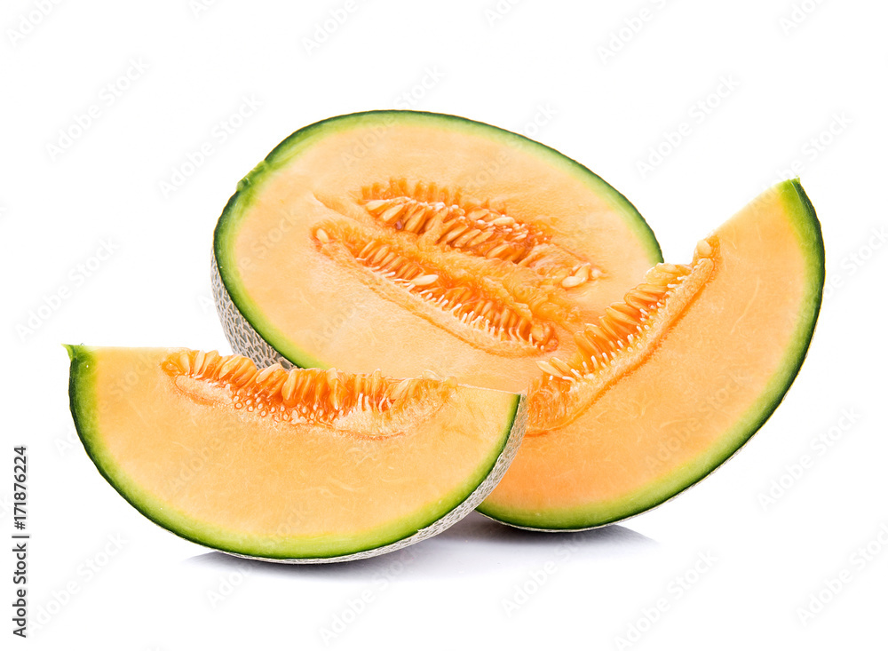 melon isolated on white background melon isolated on white background