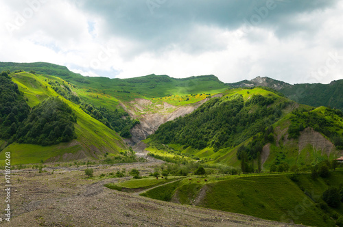 View of Caucasian Mountains in Gudauri, Georgia. © Ekaterina Loginova