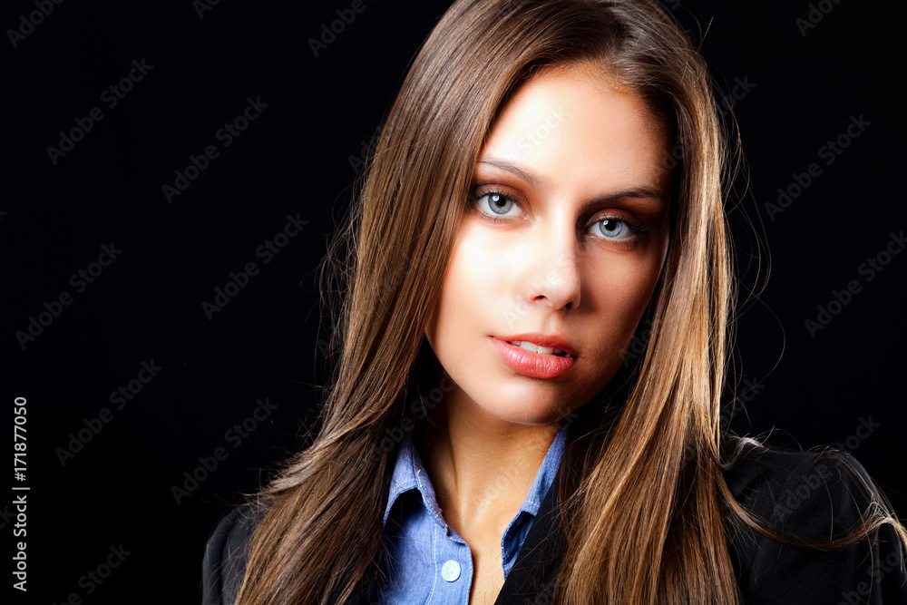 Beautiful young woman portrait Beautiful young woman portrait