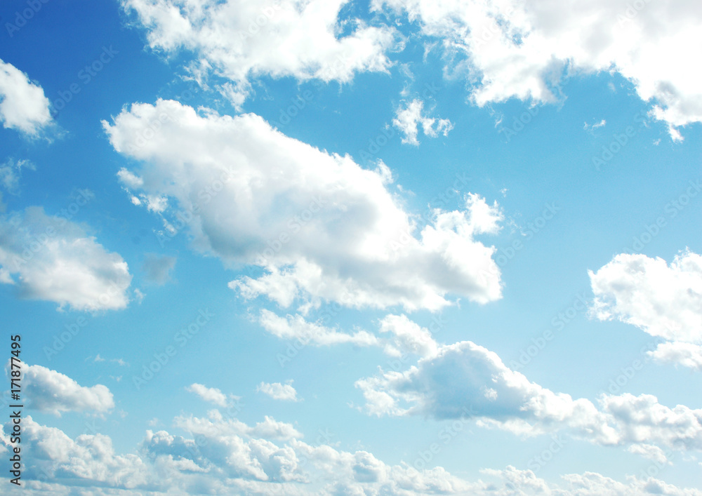 clouds in the blue sky clouds in the blue sky