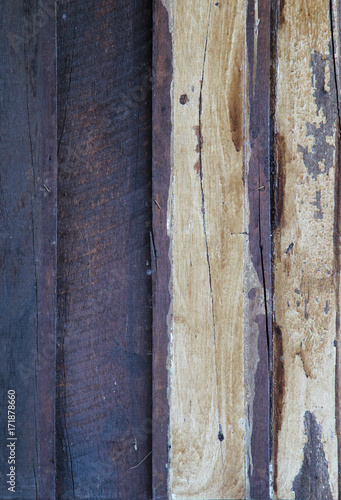 Old wooden house wall texture background.