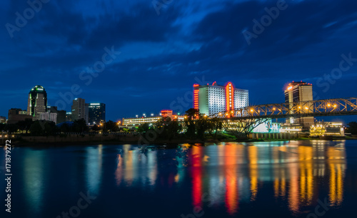 Fotografiet Shreveport Louisiana Skyline