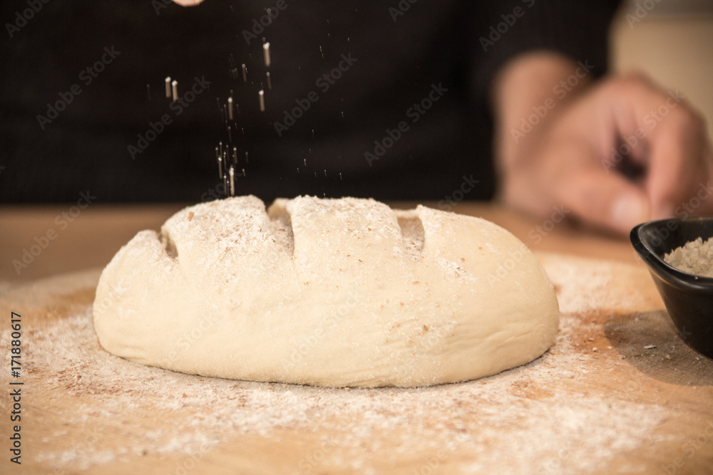 Fototapeta premium Making bread