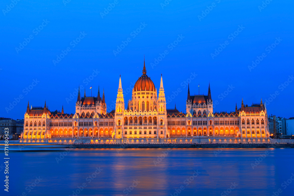 Budapest Parliament at night - Long exposure. Budapest Parliament at night - Long exposure.