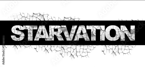Photos starvation word text concept black white design typography