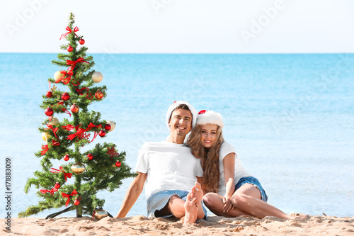 Young couple and Christmas ...
