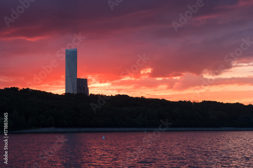 Moscow at sunset